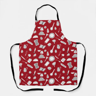 Retro Red Kitchen Schort
