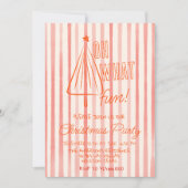 Retro Red Oh Wat een leuk kerstfeest getekend Kaart (Voorkant)