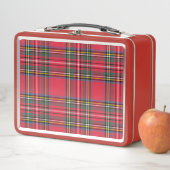 Retro Red Plaid Lunch Box (In situ)