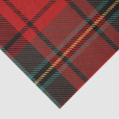 Retro Red Plaid Whimsical Christmas  Tissuepapier (Detail)