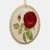  Retro Red Rose keramisch Ornament (Rechts)