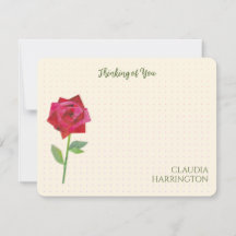 Retro Red Rose Originele Collage Art MidCentury