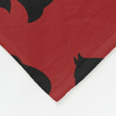 Retro Red Scottish Terrier Fleece Blanket Deken (Hoek)