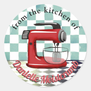Retro Red Stand Mixer uit de keuken van sticker