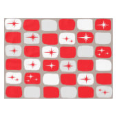 Retro Red Starbursts Tafelkleed (grote print) (Voorkant (Horizontaal))