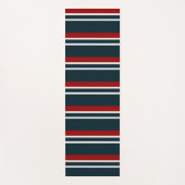 Retro Red Stripes Yogamat (Voorkant)