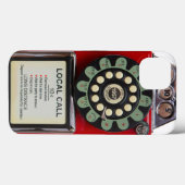 Retro Red Toughie iphone Cover (Achterkant (horizontaal))