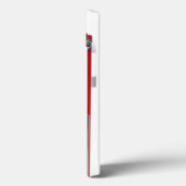 Retro Red Toughie iphone Cover (Achterkant / Links)