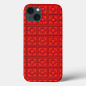 Retro Red Trellis iPhone / coque ipad (Verso)