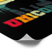 Retro redt de Chubby Unicorn - bespaar de Rhino Poster (Hoek)