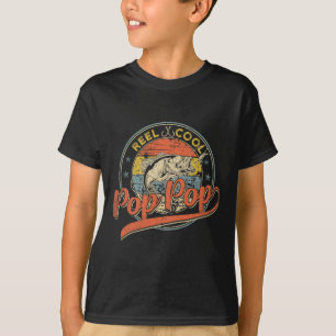 Retro Reel Cool Opa Opa Vissen Vaderdag T-shirt