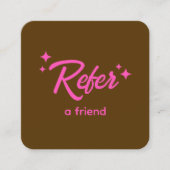 Rétro Référer une carte de référence d'ami (Devant)