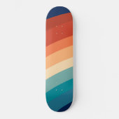 Retro regenboog #1 #minimaal #decor #art skateboard (Voorkant)