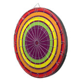 retro regenboog dartbord (Voorkant Rechts)