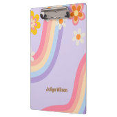 Retro Regenboog groovy Klembord (Links)