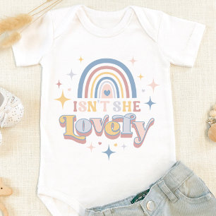 Retro Regenboog Is Ze Niet Mooi Kleur Bewerkbare M Romper
