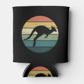 Retro Regenboog Kangoeroe Blikjeskoeler (Voorkant)