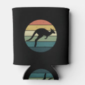 Retro Regenboog Kangoeroe Blikjeskoeler (Achterkant)