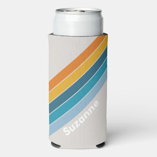 Retro Regenboog met naam (Seltzer Achterkant)