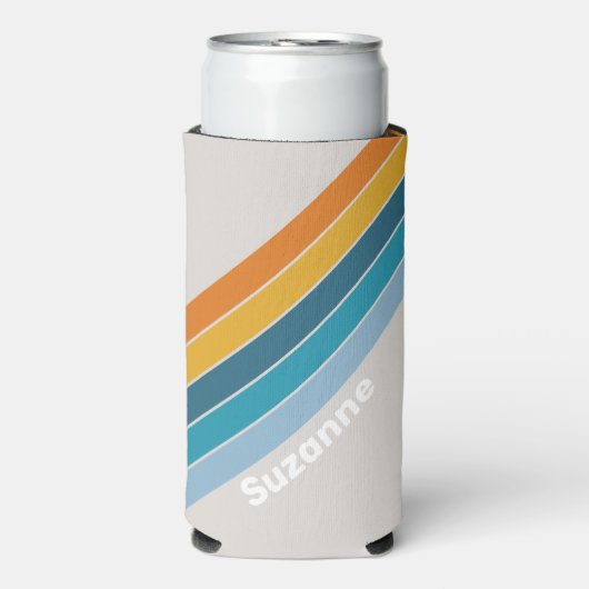 Retro Regenboog met naam (Seltzer Voorkant)