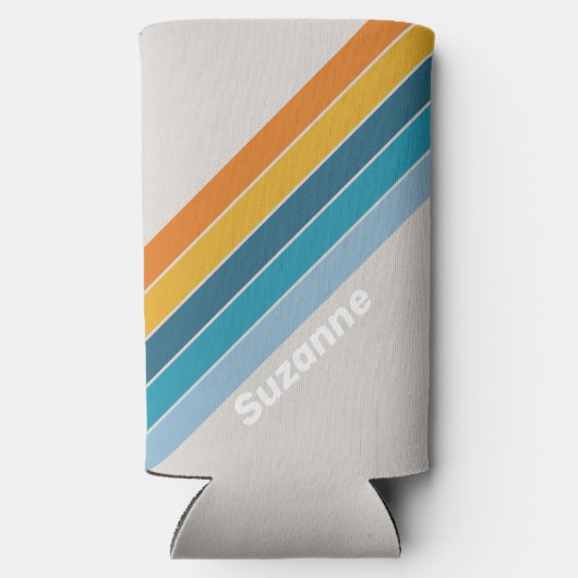 Retro Regenboog met naam (Achterkant)