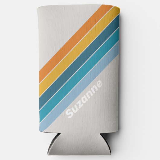 Retro Regenboog met naam (Voorkant)