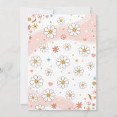 Retro Regenboog Twee Groovy 2e Verjaardag Uitnodig Kaart (Achterkant)