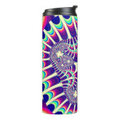 Retro regenboogventiel thermosbeker (Gedraaid links)