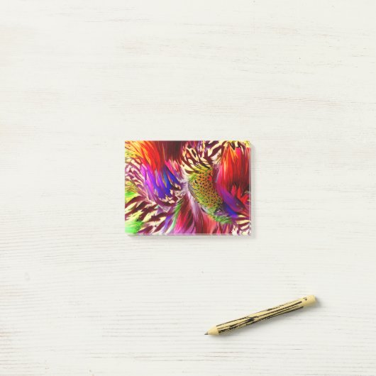 Retro Regenwering Kleurstaalblokken Post-it® Notes (Op bureau)