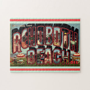 Retro Rehoboth Beach 11x14 Legpuzzel