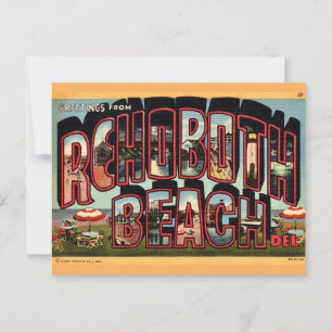 Retro Rehoboth Beach  Briefkaart