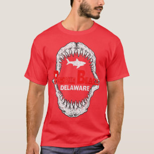 Retro Rehoboth Beach Delaware  Shark Teeth T-shirt