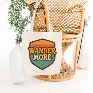 Retro Reis Badge Tote Tas Ontwerp