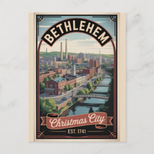 Retro Reis Bethlehem Pennsylvania Briefkaart