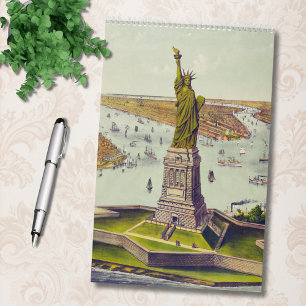 Retro Reis Treinen Schepen Vliegtuig Pret 12 Maand Kalender
