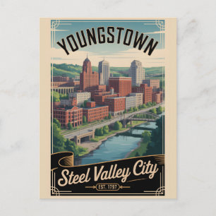 Retro Reis Youngstown Ohio Briefkaart