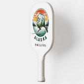 Retro reiskaart van Alaska Pickleball Paddle (Links)