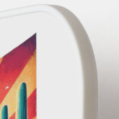 Retro-reiskaart van de staat Arizona Pickleball Paddle (Links Detail)