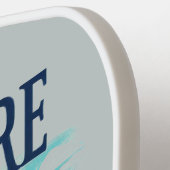 Retro-reiskaart van de staat Delaware Pickleball Paddle (Links Detail)