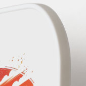 Retro-reiskaart van de staat Florida Pickleball Paddle (Links Detail)