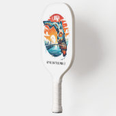 Retro-reiskaart van de staat Florida Pickleball Paddle (Links)