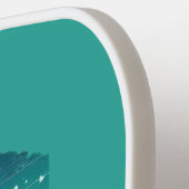 Retro-reiskaart van de staat Idaho Pickleball Paddle (Links Detail)