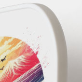 Retro reiskaart van Hawaï Pickleball Paddle (Links Detail)