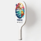 Retro reiskaart van Hawaï Pickleball Paddle (Links)