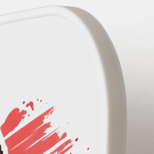 Retro Reiskaart van North Carolina State Pickleball Paddle (Links Detail)