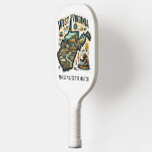 Retro Reiskaart van West Virginia State Pickleball Paddle (Links)
