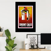 Retro reisposter Oriënt Poster (Thuiskantoor)