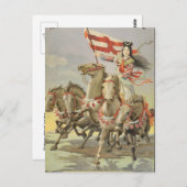  retro-reisposter Osaka Japan Briefkaart (Voorkant / Achterkant)