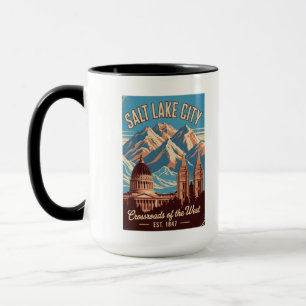 Retro Reisposter Salt Lake City Utah Mok