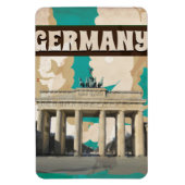 RETRO REISPOSTER UIT DUITSLAND MAGNEET (Verticaal)